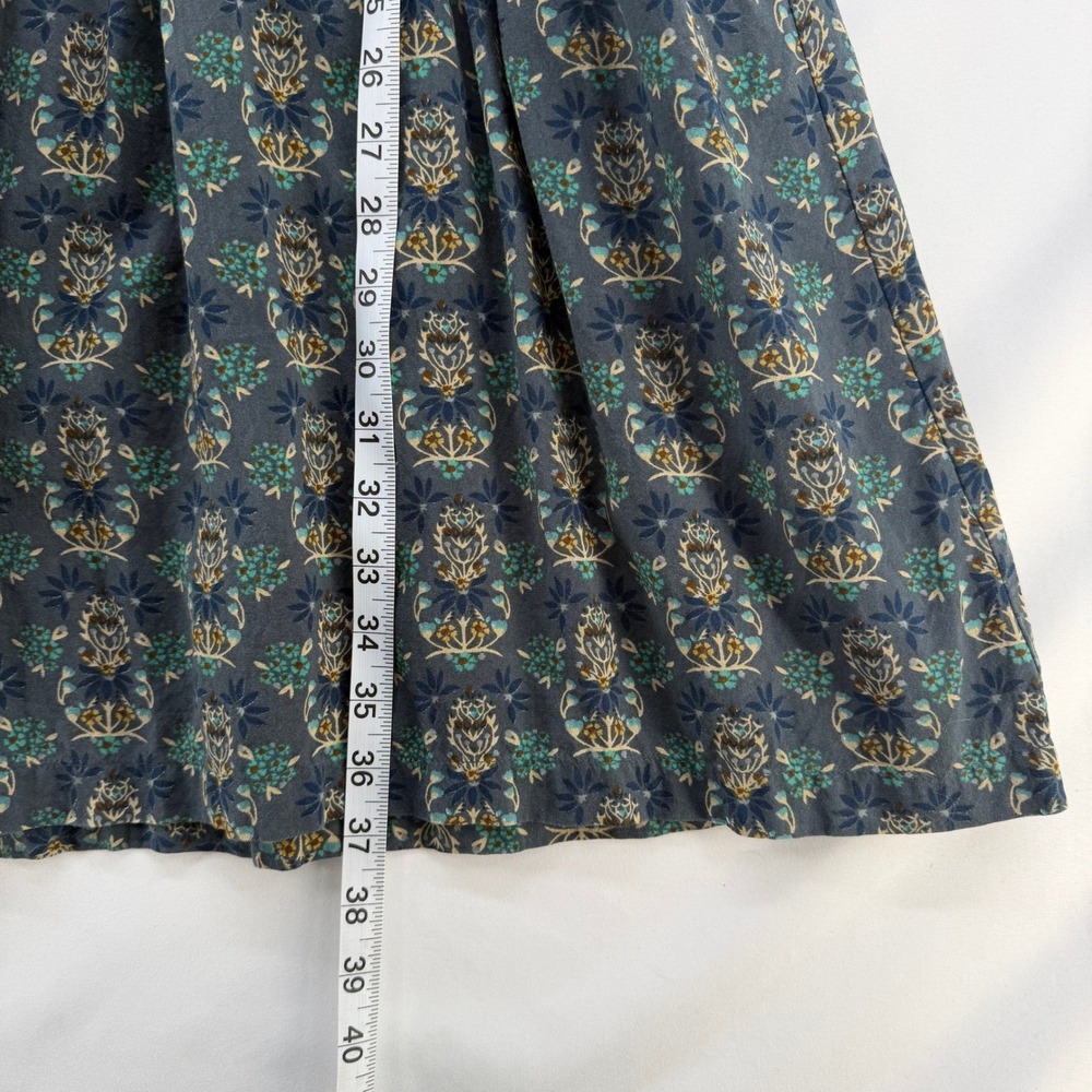 Natural Life Boho Floral Embroidered Rayon Midi Sundress Grey Pink Small - Picture 4 of 10